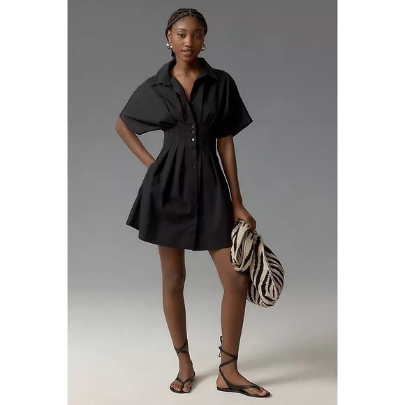 Anthropologie Dresses & Skirts - New Anthropologie The Tobie Mini Shirt Dress by Exquise sz M